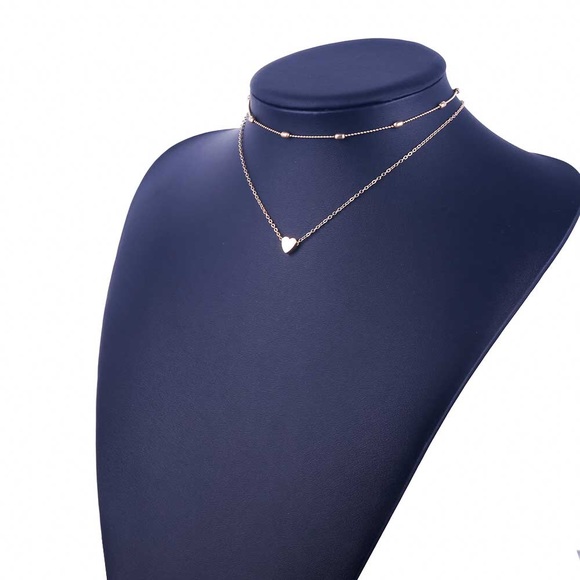 3 for $25⚡️heart choker layered necklace - Picture 4 of 8